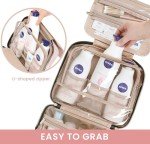 Pink Hanging Toiletry Bag for Travel Accessories