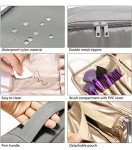 Ginsco Portable Makeup Bag with Brush Holder