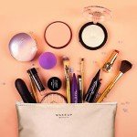 Ginsco Portable Makeup Bag with Brush Holder