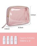 BAGSMART Clear Travel Toiletry Bags - 2 Pack