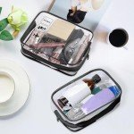 2 Pack Clear Travel Toiletry Bags for Women