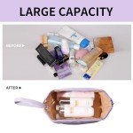 Cute Waterproof Makeup Bag for Travel – Purple