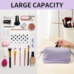 Cute Waterproof Makeup Bag for Travel – Purple