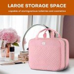 Pink Large Toiletry Bag with Hanging Hook