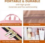 Pink Large Toiletry Bag with Hanging Hook