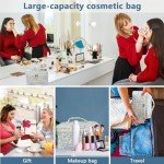 Floral Makeup Bag for Travel and Organizing