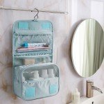 Water-Resistant Hanging Toiletry Bag for Women