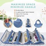 4-in-1 Hanging Toiletry Bag with Zip Pouches