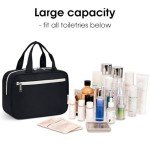 Large Black Travel Makeup and Toiletry Bag