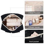 Large Black Travel Makeup and Toiletry Bag