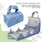 4-in-1 Hanging Toiletry Bag with Zip Pouches