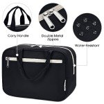 Large Black Travel Makeup and Toiletry Bag