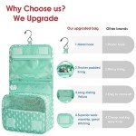Narwey Travel Toiletry Bag for Women - Green Leaf
