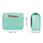 Narwey Travel Toiletry Bag for Women - Green Leaf