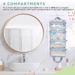 4-in-1 Hanging Toiletry Bag with Zip Pouches