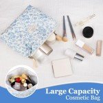 Cute Blue Floral Makeup Bag Under $10