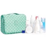Narwey Travel Toiletry Bag for Women - Green Leaf