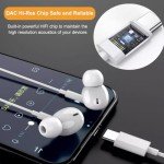 Cianyyee USB C Headphones Pack of 3 [MFi Certified] Type C Wired Earbuds, in-Ear Headphones with Microphone Noise Canceling Stereo, Earphones Compatible with iPhone 16/15 S23/Android/iPad Pro