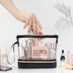 Clear Travel Makeup Bag - TSA Approved Organizer
