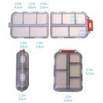 Travel Pill Organizer - 10 Compartment Case in Gray