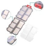 Travel Pill Organizer - 10 Compartment Case in Gray