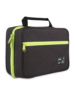 Compact Black Travel Toiletry Bag for Men