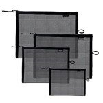 4-Pack Travel Mesh Makeup & Toiletry Bags