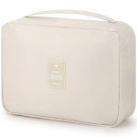 Mossio Portable Toiletry Bag with Hook - Beige