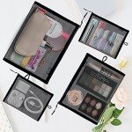 4-Pack Travel Mesh Makeup & Toiletry Bags