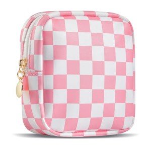 Cute Pink Mini Makeup Bag for Purse