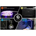 PANGTON VILLA Led Strip Lights 8.2ft for 40-60in TV, USB LED TV Backlight Kit with Remote - 16 Color 5050 LEDs Bias Lighting for HDTV