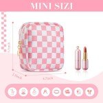 Cute Pink Mini Makeup Bag for Purse