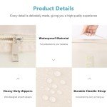 Mossio Portable Toiletry Bag with Hook - Beige