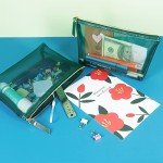 3-Pack Travel Makeup Mesh Bags with Zippers