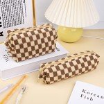 Checkered Makeup Bag & Brush Organizer Under $10