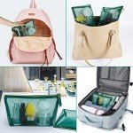 3-Pack Travel Makeup Mesh Bags with Zippers