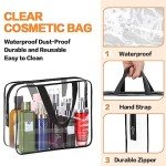 Clear Makeup Organizer Bag - 2 Pack