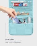 Small Water-Resistant Toiletry Bag with Hook