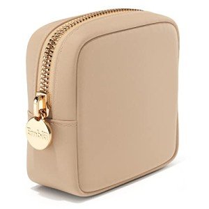 Honey Beige Travel Makeup Pouch for Women