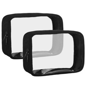 Moyad TSA Approved Clear Travel Toiletry Bags 2-Pack