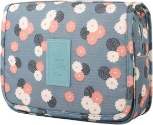 Blue Flower Travel Toiletry & Makeup Bag