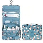 Blue Flower Travel Toiletry & Makeup Bag
