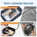 Moyad TSA Approved Clear Travel Toiletry Bags 2-Pack