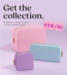 Honey Beige Travel Makeup Pouch for Women