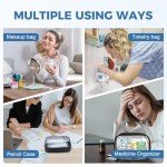 Moyad TSA Approved Clear Travel Toiletry Bags 2-Pack