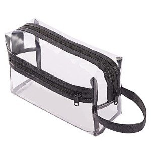 Clear Travel Toiletry Bag with Zipper Handle