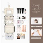 Travel Toiletry Bag with Detachable Mirror - Black