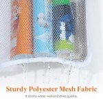 Mesh Shower Caddy with 7 Pockets - White