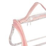Clear Travel Makeup Bag - Waterproof Organizer (Pink)