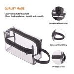 Clear Travel Toiletry Bag with Zipper Handle